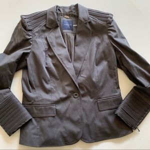 Magaschoni gray fitted blazer size 12